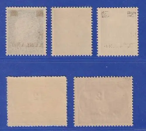 Dt. Besetzung 2.Weltkrieg Kurland  Mi.-Nr. 1-4 A/B  Satz 5 Werte kpl.  **