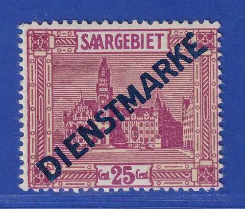 Saargebiet 1923 Dienstmarke Mi.-Nr. 14 II postfrisch ** gpr. HOFFMANN BPP