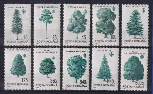 Rumänien 1994 Bäume Mi.-Nr. 4982-4991Y postfrisch**