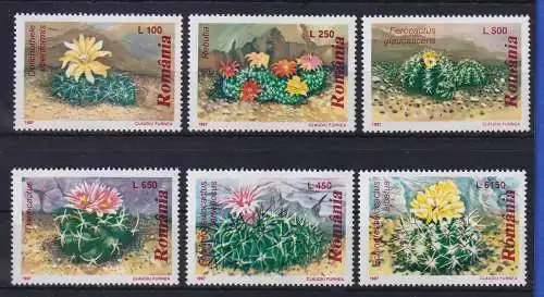 Rumänien 1997 Flora Kakteen Mi.-Nr. 5256-5261 postfrisch**