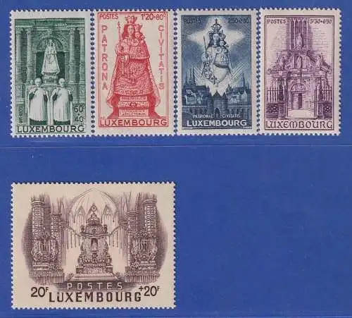 Luxemburg 1945 Madonna Schutzpatronin Mi.-Nr. 382-86 Satz kpl. **/MNH