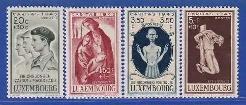 Luxemburg 1945 Caritas Kriegsgeschädigte Mi.-Nr. 395-98 Satz kpl. **/MNH