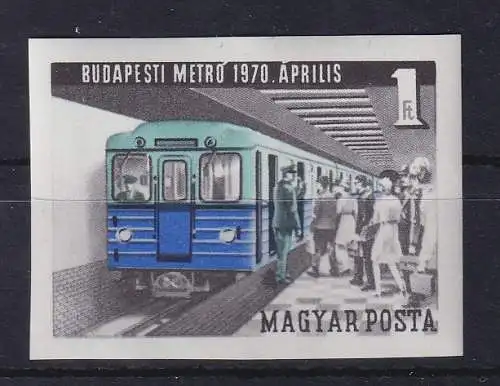 Ungarn 1970 U-Bahn Budapest Mi.-Nr. 2577 B postfrisch **