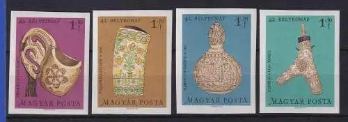 Ungarn 1969 Tag der Briefmarke - Holzschnitzereien Mi.-Nr. 2528-2531 B **