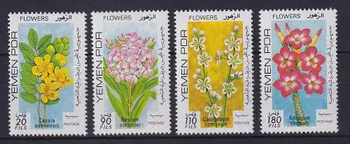 Südjemen 1979 Flora Blumen Blüten Mi.-Nr. 247-249 postfrisch **