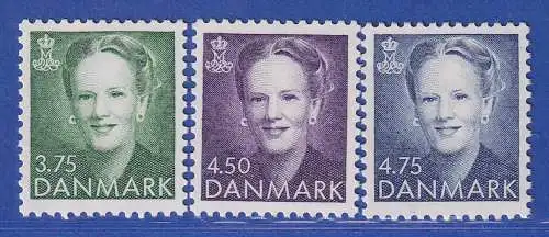 Dänemark 1991 Mi.-Nr. 993-995 Freimarken: Königin Margrethe II. **/MNH