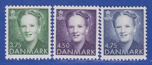 Dänemark 1991 Mi.-Nr. 993-995 Freimarken: Königin Margrethe II. **/MNH