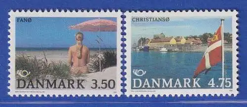 Dänemark 1991 Mi.-Nr. 1003-1004 NORDEN: Tourismus  **/MNH