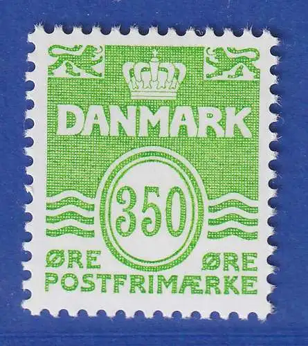 Dänemark 1992 Mi.-Nr. 1027  Freimarke: Wellenlinien 350 Öre **/MNH