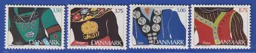 Dänemark 1993 Mi.-Nr. 1064-1067 Trachtenschmuck **/MNH