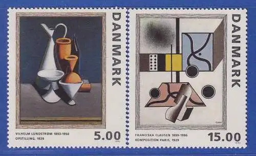 Dänemark 1993 Mi.-Nr. 1068-1069  Gemälde Lundstrom / Clausen  **/MNH