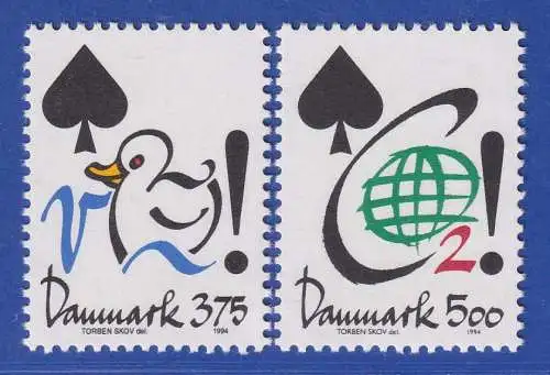 Dänemark 1994 Mi.-Nr. 1071-1072  Umweltschutz  **/MNH