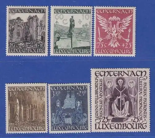 Luxemburg 1946 St.-Willibrord-Abtei in Echternach Mi.-Nr. 417-22 **/MNH