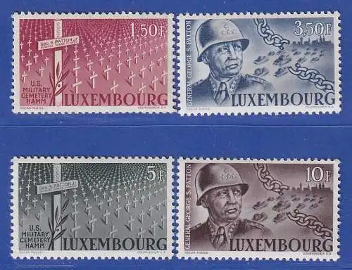 Luxemburg 1947 George S. Patton amerikan. General Mi.-Nr. 423-26 Satz **/MNH