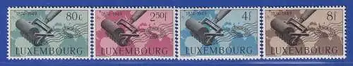 Luxemburg 1949 Weltpostverein Postrollstempel Mi.-Nr. 460-63 Satz kpl. **/MNH