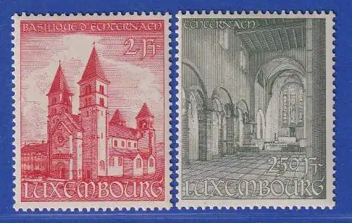 Luxemburg 1953 Einweihung der Basilika v. Enternach Mi.-Nr.514-15 **/MNH