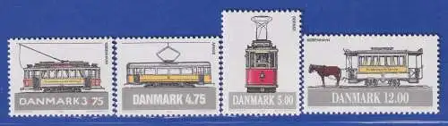 Dänemark 1994 Mi.-Nr. 1080-1083  Straßenbahnen    **/MNH