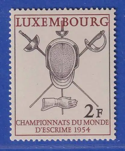 Luxemburg 1954 Fechtweltmeisterschaften Mi.-Nr. 523 **/MNH