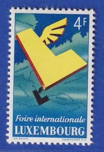 Luxemburg 1954 6. Internationale Messe Mi.-Nr. 524 **/MNH