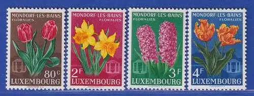 Luxemburg 1955 Blumenfeste in Bad Mondorf Satz kpl. Mi.-Nr. 531-34 **/MNH