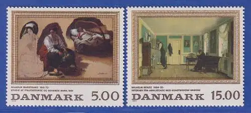 Dänemark 1994 Mi.-Nr. 1092-1093 Gemälde Marstrand, Bendz  **/MNH