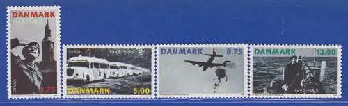 Dänemark 1995 Mi.-Nr. 1100-1103  Europa: Frieden, 50 J. Ende 2. Weltkrieg **/MNH