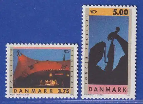 Dänemark 1995 Mi.-Nr. 1105-1006  NORDEN: Tourismus Roskilde, Tondern  **/MNH