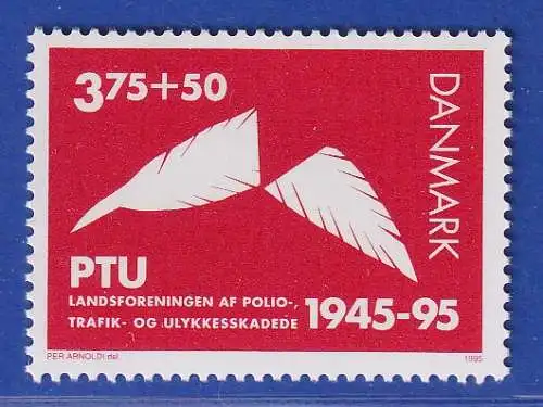 Dänemark 1995 Mi.-Nr. 1107  Opfer-Verband Kinderlähmung, Unfälle PTU  **/MNH