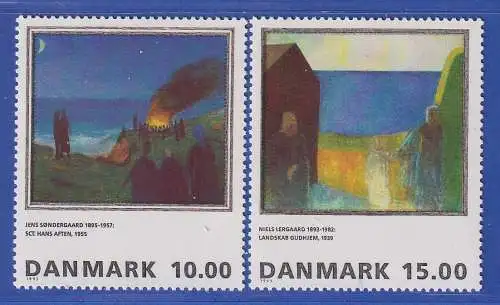 Dänemark 1995 Mi.-Nr. 1108-1109  Gemälde Sondergaard, Lergaard  **/MNH