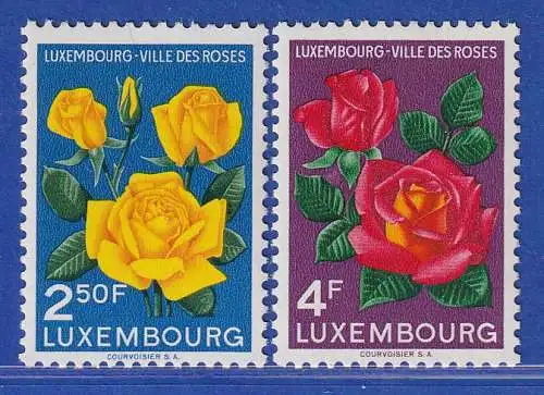 Luxemburg 1956  Stadt der Rosen Satz kpl. Mi.-Nr. 549-50 **/MNH