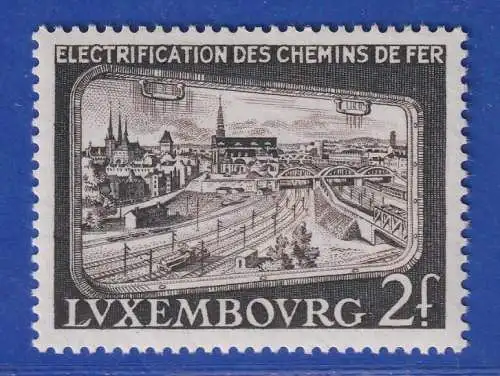 Luxemburg 1956 Elektrifizierung der Eisenbahn Mi.-Nr. 558 **/MNH