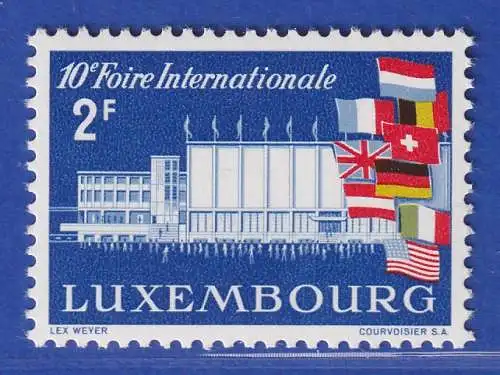 Luxemburg 1958 10. Internationale Messe Mi.-Nr. 581 **/MNH