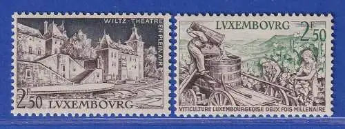 Luxemburg 1958 Landschaften Mi.-Nr. 593-94 **/MNH