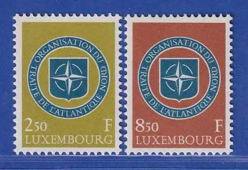 Luxemburg 1959 10 Jahre Nordatlantikpakt (NATO). Satz kpl Mi.-Nr. 604-05 **/MNH