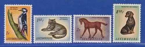 Luxemburg 1961 Tierschutz Mi.-Nr. 637-40 Satz kpl.  **/MNH