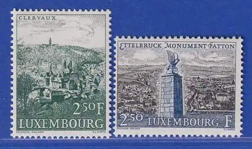 Luxemburg 1961 Landschaften Mi.-Nr. 641-42 **/MNH