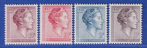 Luxemburg 196 Freimarken Großherzogin Charlotte Mi.-Nr. 643-46 **/MNH