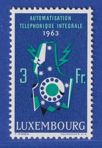 Luxemburg 1963 Vollautomatisierung des Fernsprechnetzes Mi.-Nr. 683 **/MNH