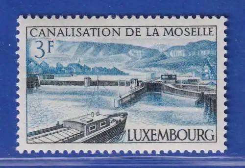 Luxemburg 1964 Eröffnung des neuen Mosel-Schifffahrtsweges Mi.-Nr. 696 **/MNH