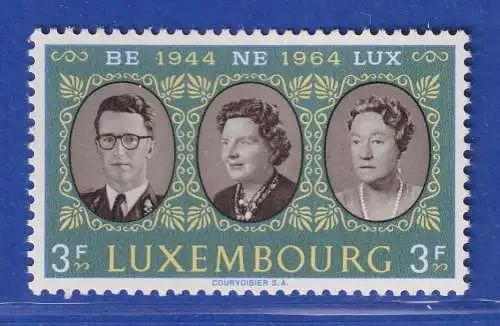 Luxemburg 1964 20 Jahre Zollunion BENELUX Mi.-Nr. 700 **/MNH