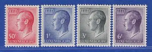 Luxemburg 1965 Freimarken Großherzog Jean Mi.-Nr. 710-13x **/MNH