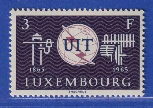 Luxemburg 1965 100 Jahre Internationale Fernmeldeunion Mi.-Nr. 714 **/MNH