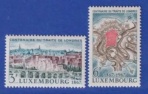 Luxemburg 1967 100 Jahre Londoner Vertrag Mi.-Nr. 746-47 **/MNH