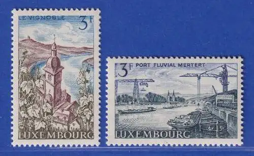 Luxemburg 1967 Landschaften Mosel Mi.-Nr.757-58 **/MNH