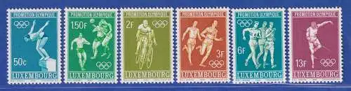 Luxemburg 1968 Olympische Sommerspiele Mexiko-Stadt Mi-Nr.765-70 Satz kpl. **/MNH