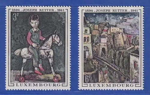 Luxemburg 1969 Gemälde von Joseph Kutter Mi.-Nr.790-91 **/MNH