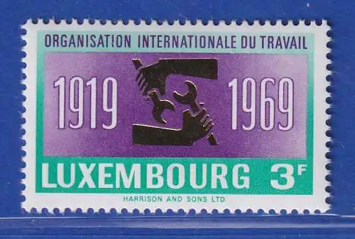 Luxemburg 1969 Internationale Arbeitsorganisation (ILO). Mi.-Nr.792 **/MNH