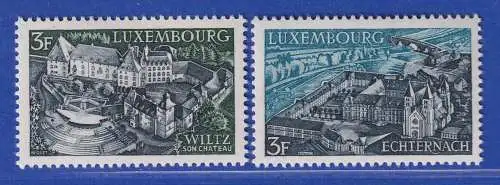 Luxemburg 1969 Landschaften Echternach Wiltz Mi.-Nr. 796-97 **/MNH