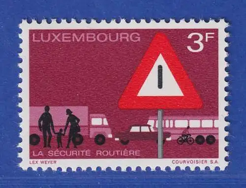 Luxemburg 1970 Verkehrssicherheit  Mi.-Nr. 809 **/MNH