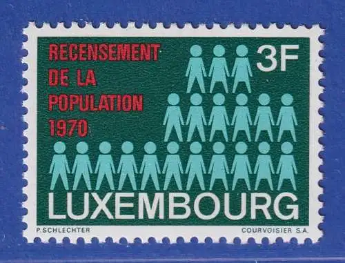 Luxemburg 1970 Volkszählung Aufgereihte Personen Mi.-Nr. 811 **/MNH